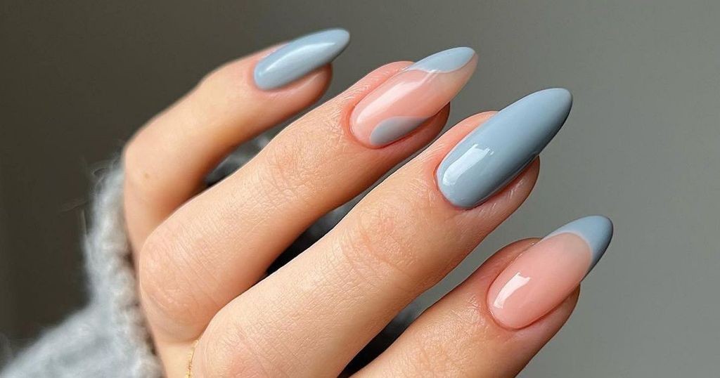 Unveiling Elegance: Light Blue Nails With Design